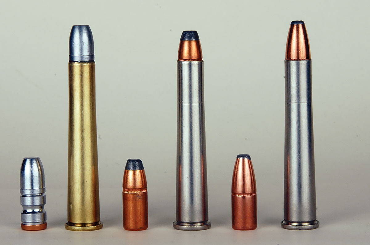 Mike developed these loads for his 32-40: (1) RCBS 32-170-FN, (2) 165-grain JSP pulled from a Winchester John Wayne commemorative factory load and (3) a Speer 170-grain .321-inch bullet for 32 Winchester Special.